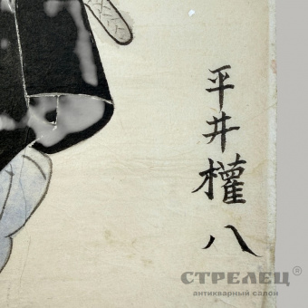 фото — японский рисунок «хирай гонпати». сибата фумон. кон. 19 — нач. 20 в.